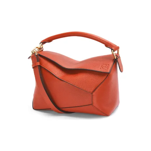 LOEWE Сумка из козьей кожи Женская Красный Апельсин