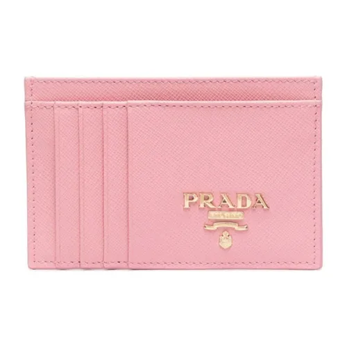 PRADA Saffiano кожа кошелек держатель для карт женский розовый