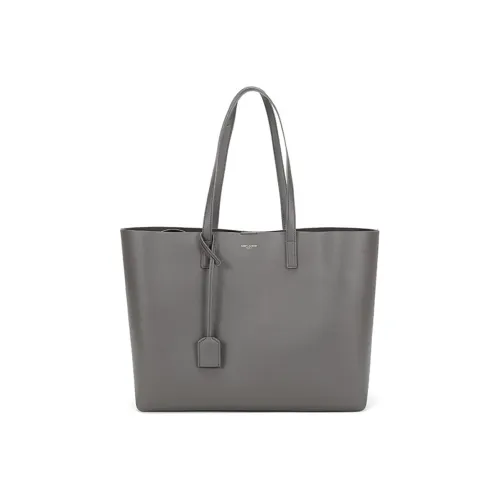 SAINT LAURENT East West Телячья кожа Комбинированная сумка Тоут сумка Сумка для покупок Сумка через плечо Женская Серый