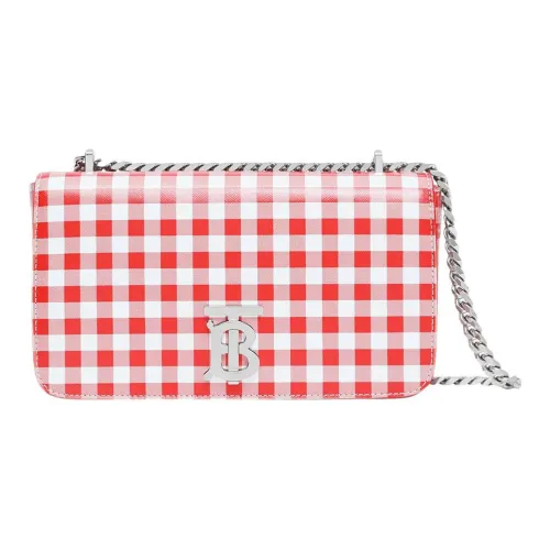 Burberry Lola Сумка Коровья кожа Сумка через плечо Стандартная Женская Красно-белая