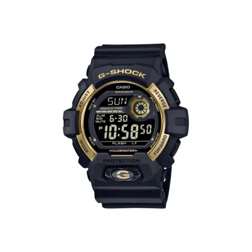 CASIO SHOCK Кварцевый механизм Смольный ремешок Часы Мужские Черный циферблат g 8900GB 1ER