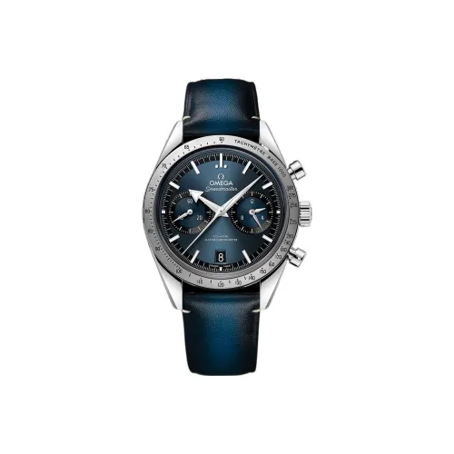 OMEGA Super Dominant Series Heritage Watch Model Мужские часы Механизм с ручным заводом Часы 40,5 мм Синий циферблат