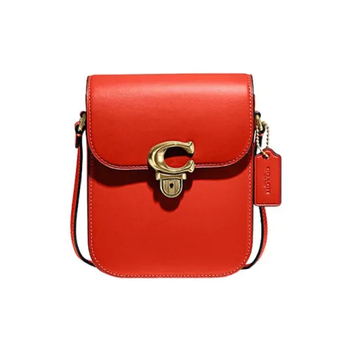 COACH Studio Чехол для телефона из коровьей кожи сумка через плечо мини женский красный