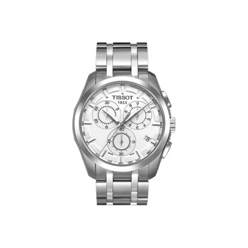 TISSOT Quartz Механизм Мужские Часы Kutu Collection 41 мм Белые