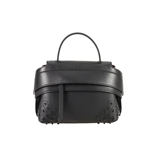 TOD'S Сумка через плечо из коровьей кожи женская черная