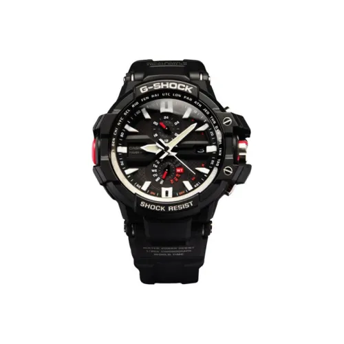 CASIO г Shock Collection Aviation Collection Кварцевый механизм Смольный ремешок Часы Мужские Черный циферблат