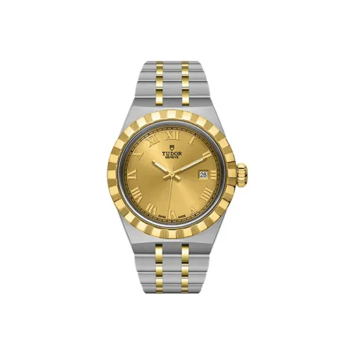 TUDOR Royal Collection Автоматический Механический Механизм Женские Часы 28 мм Золотой Циферблат Стальные Часы Стальной Ремешок