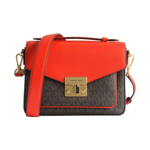 MICHAEL KORS Розовый Портативный Плечевая Сумка Стандартная Женская Красно-Коричневая