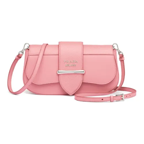 PRADA Sidonie Телячья кожа Сумка через плечо Женская Розовая