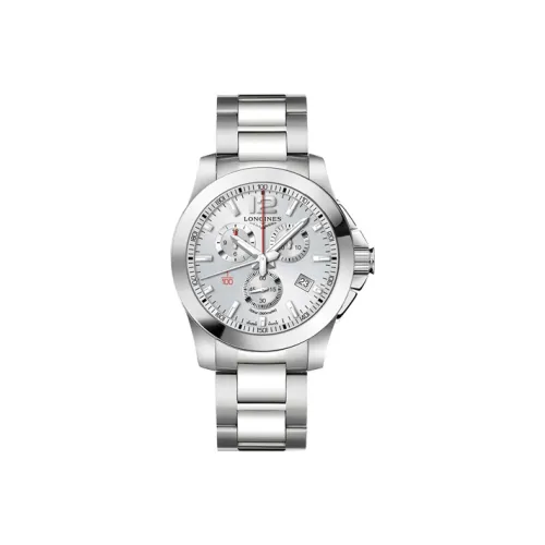 LONGINES Comcast Collection Кварцевый механизм Мужские часы Серебристый циферблат Корпус из нержавеющей стали Ремешок из нержавеющей стали