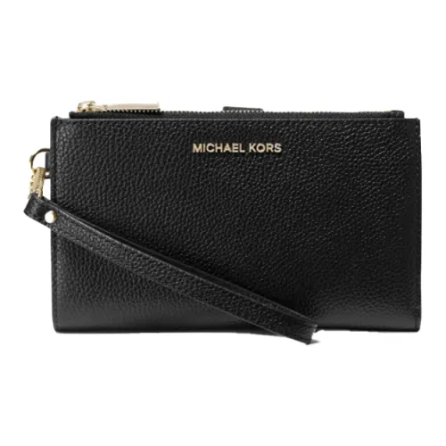 MICHAEL KORS Adele Коровья кожа Кошелек Клатч Женские Черный