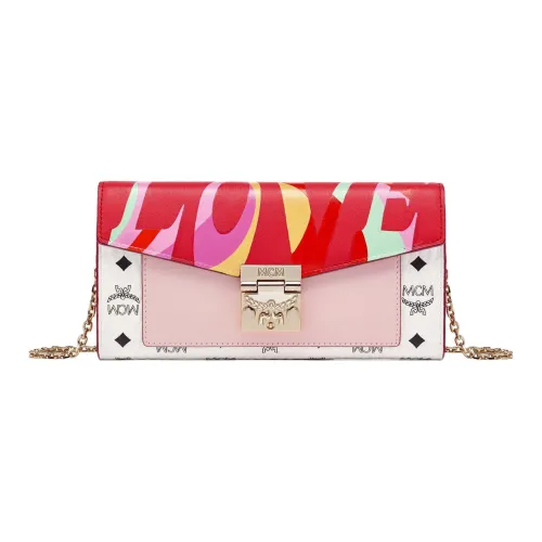 MCM Patricia Visetos Коровья кожа Через плечо Кошелек Женская Белая