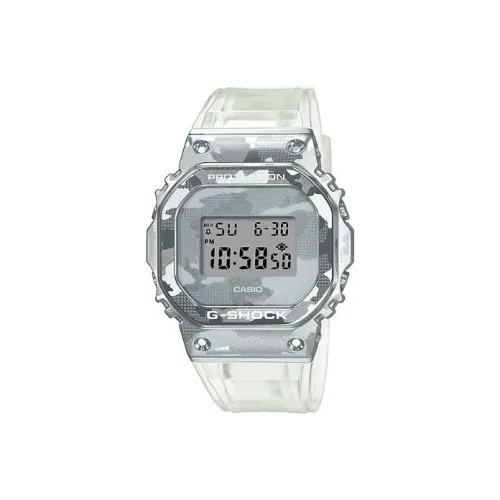 CASIO Full Metal Коллекция Квадратный циферблат Кварцевый механизм Смольный ремешок Часы Мужские Серый циферблат