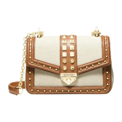 MICHAEL KORS SOHO совместная брендированная холщовая кожа Сумка через плечо Сумка на плечо Женская