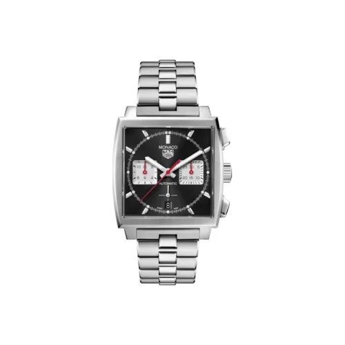 TAG HEUER Автоматический Механический Механизм Мужские Часы Monaco Collection 39 мм Черные