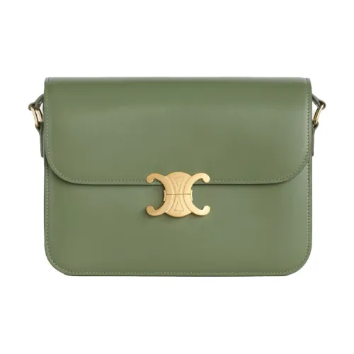 CELINE Triomphe Arc De Triomphe Блестящая сумка из коровьей кожи на плечо сумка через плечо сумка через плечо большая