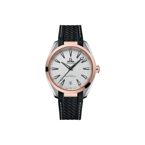 OMEGA AQUA TERRA 150 метров Автоматический Механический Механизм Мужские Часы Часы 41 мм Серебристый Циферблат