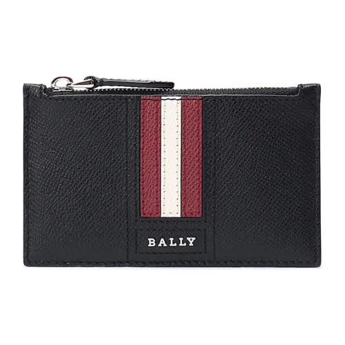 BALLY Кожа Монетница Держатель для карт Мужской Черный