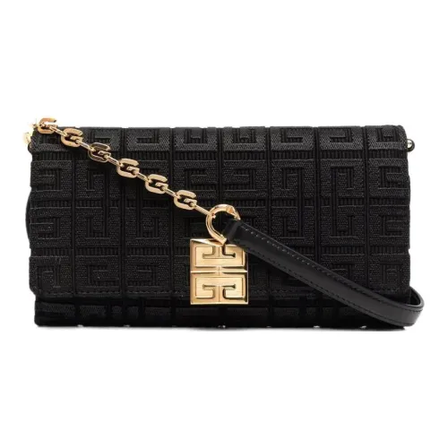 GIVENCHY Корова Кожа Цепь Кошелек Сумка через плечо Сумка на плечо Женская Черная