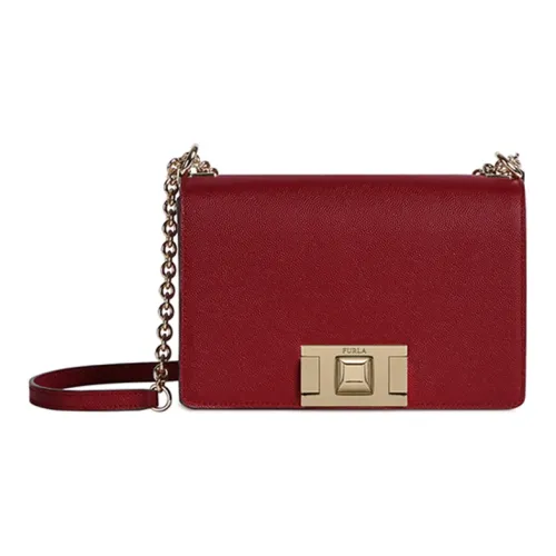 Furla Сумка через плечо из коровьей кожи мини женская темно-красный