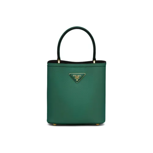PRADA Panier Кожа Сумка Женская Жадеит Зеленый