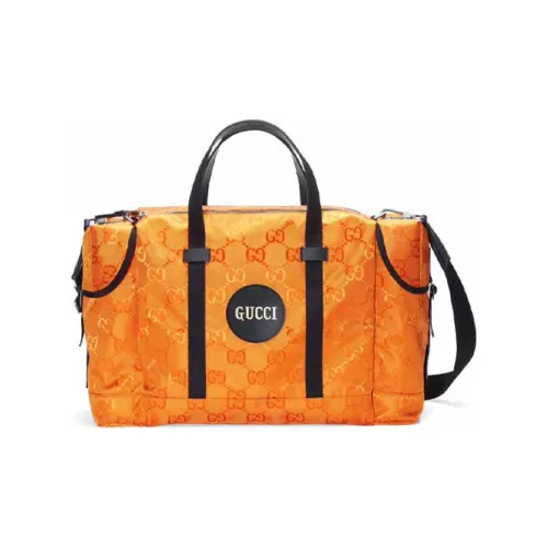 GUCCI Off The Grid Нейлон с кожаными вставками Сумка через плечо Сумка Унисекс Оранжевый Черный