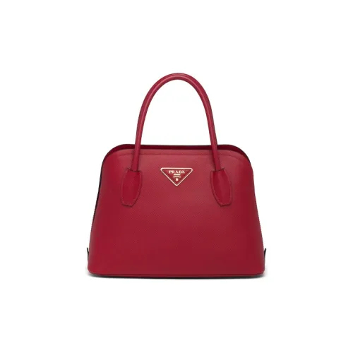 PRADA Saffiano кожа сумка женская красная
