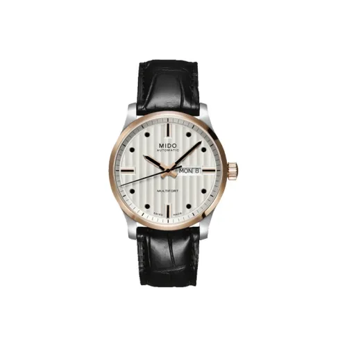 Mido Helm Автоматический Механический Часы Мужские 42 мм Черный Циферблат Корпус из Нержавеющей Стали Ремешок из Коровьей Кожи