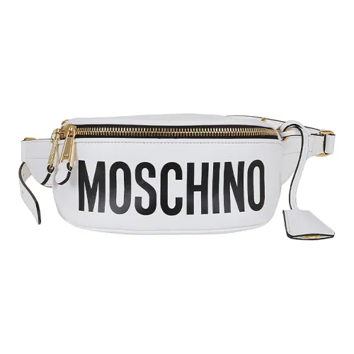 MOSCHINO Телячья кожа Бананка Сумка через плечо Женская Белая