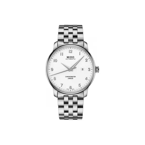 MIDO Baroncelli Collection Автоматический Механический Механизм Мужские Часы Часы 42 мм Белый Циферблат