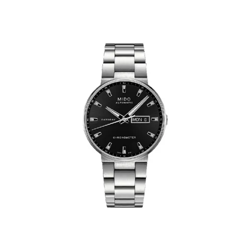 MIDO Автоматический Механический Мужской Часы Commander 40 мм Черные