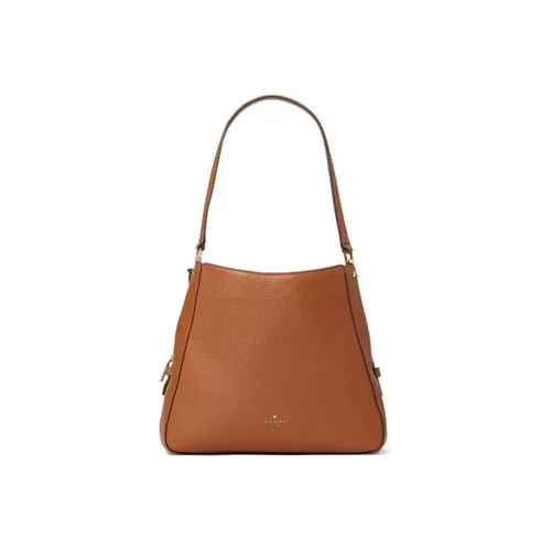 Kate Spade Leila Коровья кожа Одно плечо Сумка Средний Женские Цвет имбирного печенья Желтый