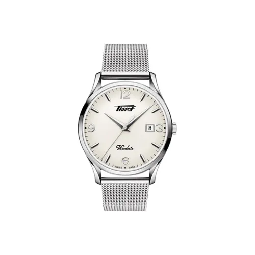 TISSOT Quartz Механизм Мужские часы 40 мм Серебряные