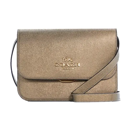 COACH Brynn Кожа Сумка через плечо Средняя Женская Золотая