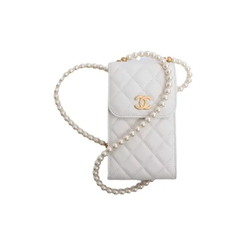 CHANEL Овчина Сумка через плечо Женская Белая