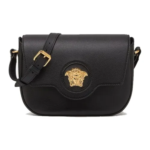 VERSACE La Medusa Кожа Сумка через плечо Женская Черная