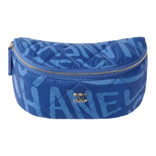 CHANEL COCO NEIGE серия Полиэстер Сумка на запястье Монетница Женская Синяя