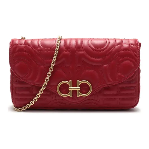 Ferragamo Сумка через плечо из коровьей кожи женская красная