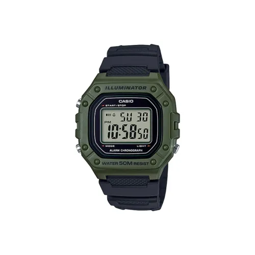 CASIO YOUTH Collection Кварцевый механизм Блок Смольный ремешок Часы Мужские Циферблат Серый