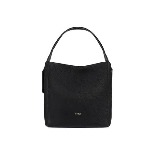 Furla Grace Кожа Сумка Мини Женская Черная