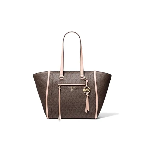 MICHAEL KORS MICHAEL KORS Коллекция сумок Carine Коровья кожа Сумка среднего размера Женская Темно-коричневый