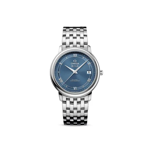 OMEGA Автоматический Механический Часы Мужские Elegant Saucer Series 36,8 мм Синий
