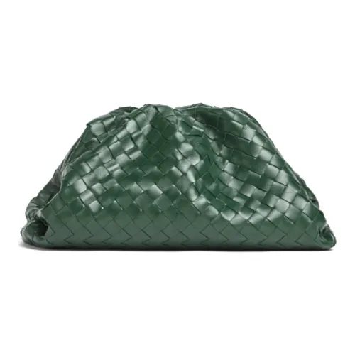 Bottega Veneta Sheepskin Handheld Cloud Bag Women's Dark Green Bottega Veneta Овчина Ручная Облачная Сумка Женская Темно-Зеленая