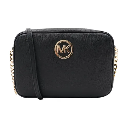 MICHAEL KORS MICHAEL KORS Luggage Collection Коровья кожа Сумка через плечо Сумка на плечо Стандартная Женская Черная