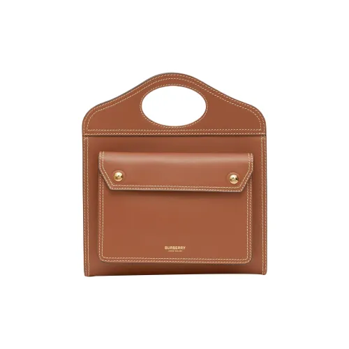 Burberry Карманная сумка кожа тоут сумка сумка через плечо сумка среднего размера женская коричневый