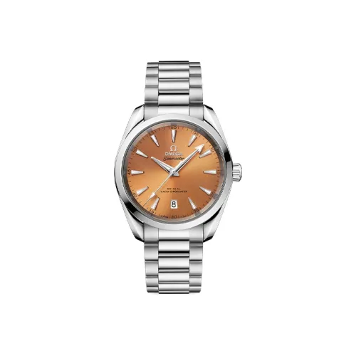 OMEGA Автоматический Механический Механизм Unisex Часы AQUA TERRA 150 метров 38 мм Оранжевый