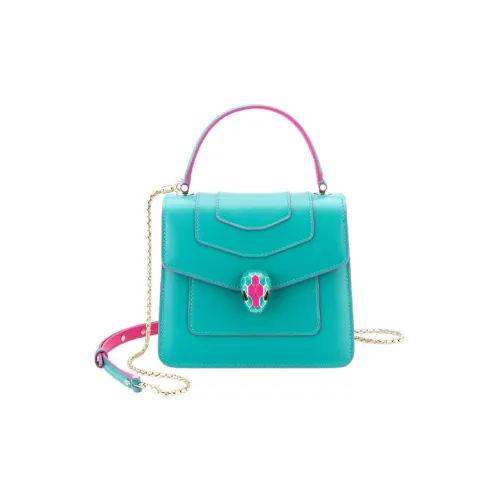 BVLGARI Serpenti Forever Телячья кожа Сумка через плечо Женская Яшма