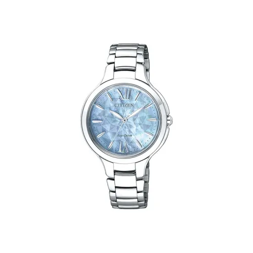 CITIZEN Светильник Кварцевый механизм Женские Ecology Drive Collection Часы 33 мм Синий