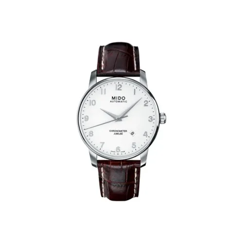 MIDO Baroncelli Collection Автоматический Механический Механизм Мужские Часы Часы 42 мм Белый Циферблат