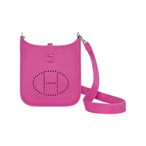 HERMES Evelyne Amazon Коровья кожа Сумка через плечо Сумка на плечо 16 Женская Mulan Розовый